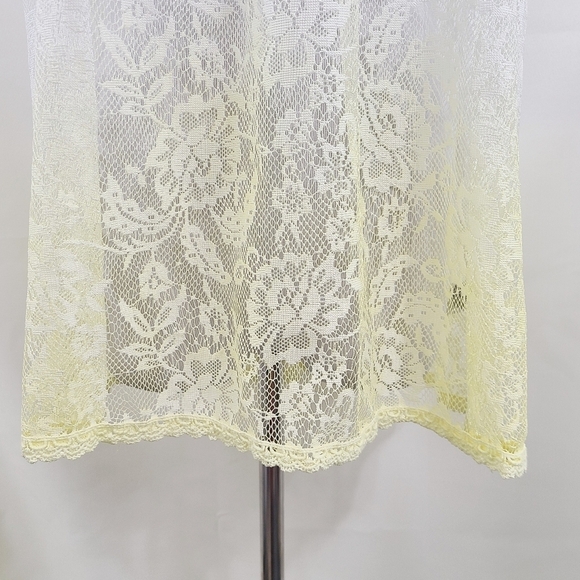 Umgee dip dye ombre lace tank blue yellow sheer size medium - Picture 4 of 6